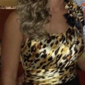 Cheetah Print Prom Dress